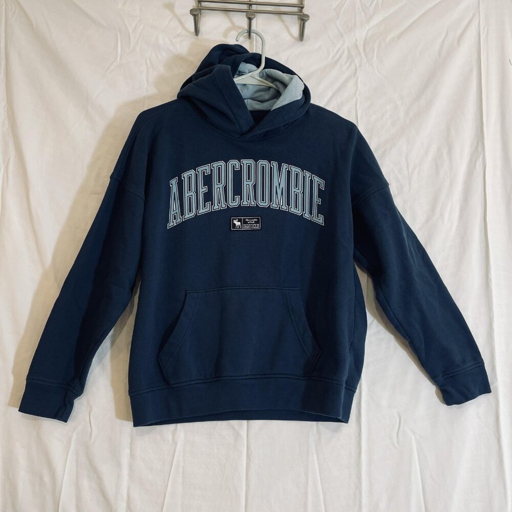 Abercrombie Kids Hoodie Youth 13/14 Pullover Sweatshirt Pocket‎ Spell Out